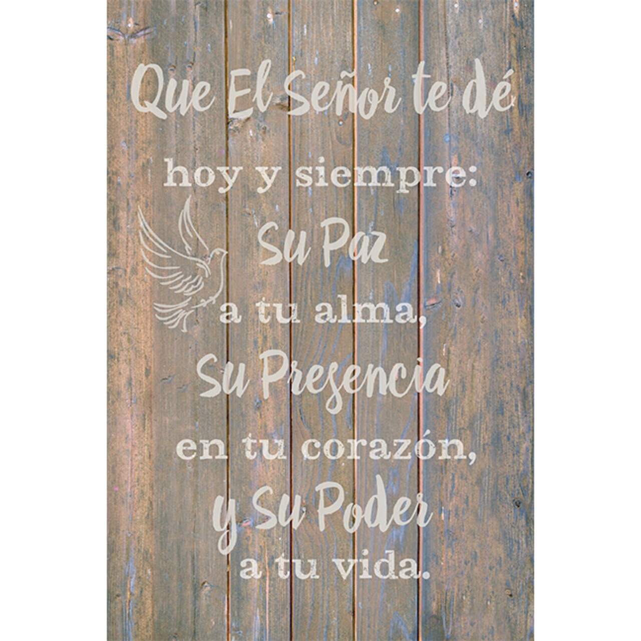 Dexsa Que El Señor Te Dé Hoy - May the Lord - Inspirational Saying in Spanish 6x9 Wood Plaque with Easel and Wall Hanger